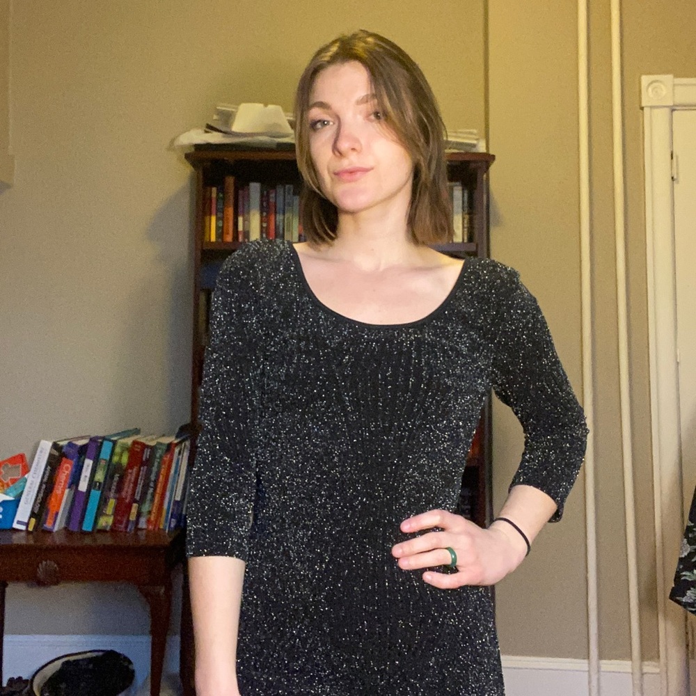 Sparkly black dress